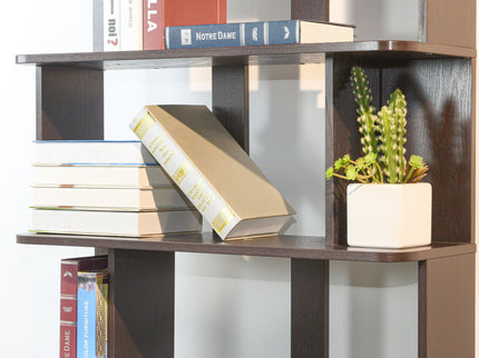 Modern 5 Tier Open Storage Bookcase