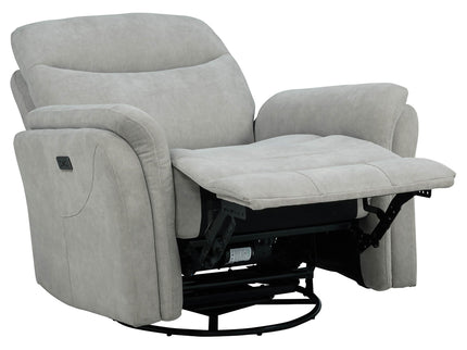 Beacon - Power Swivel Recliner With USB Charging And Adjustable Recline