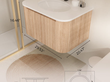 Wall Mounted Bathroom Vanity With Sink