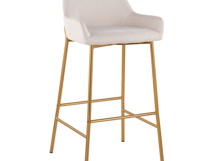 Daniella - Contemporary / Glam Fixed Height Bar Stool (Set of 2)