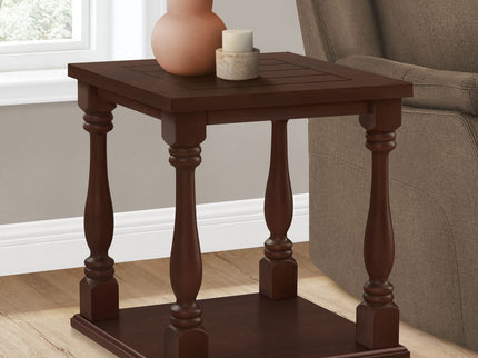 Accent Table, 2 Tier, Square, Traditional - Espresso