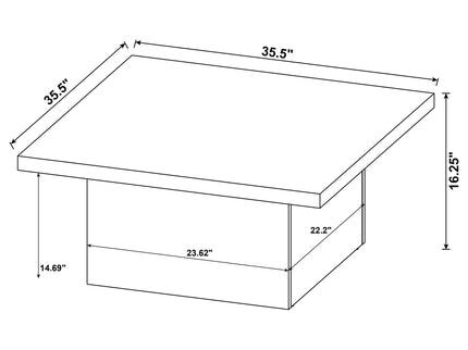 Eldridge - Coffee Table Set With Square Tops