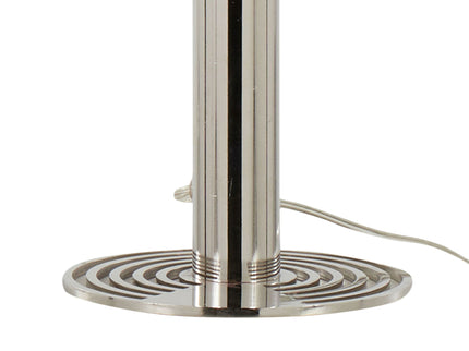 Master - 29" Contemporary Table Lamp (Set of 2) - Polished Nickel / White
