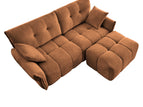 Orange / 2 Pc. 2 Seater Sectional, Ottoman
