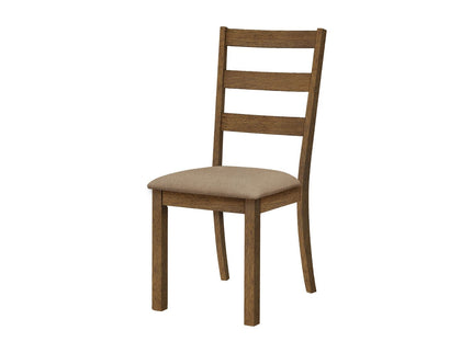 Dining Chair, Side, Upholstered For Dining Room, Transitional (Set of 2) - Beige