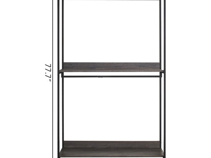 Monica - Farmhouse Industrial Wood Walk In Closet