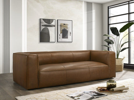 Colton - Sofa With Corner Blocked Frame - Tan
