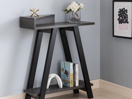 Contemporary Console Table With Two Shelves