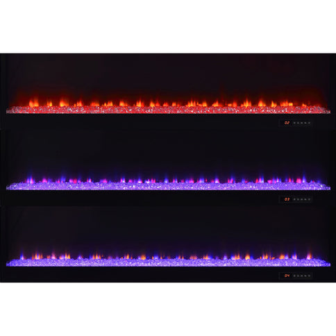 TV Stand Fireplace Console With Bluetooth Speaker