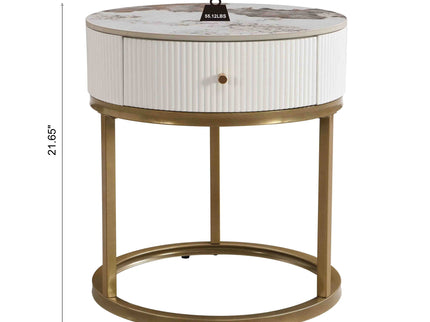 Modern Round Table With Drawers