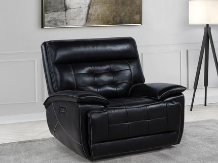 Hayden - Power Recliner With Dual Control, USB Charging Ports - Black