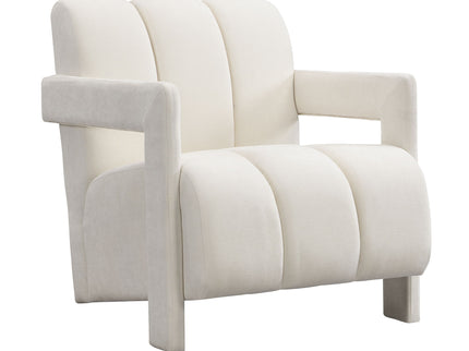 Modern Minimalist Leisure Armchair With L Shaped Armrests