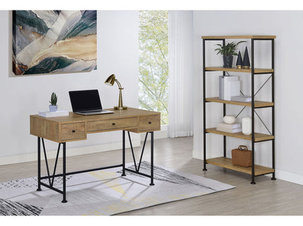 Vellun - 3 Drawer Writing Desk - Mango Color