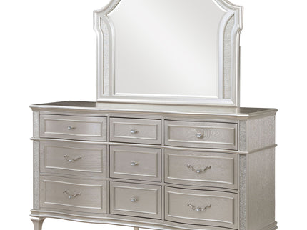 Colwood - 9 Drawer Dresser With Mirror - Silver