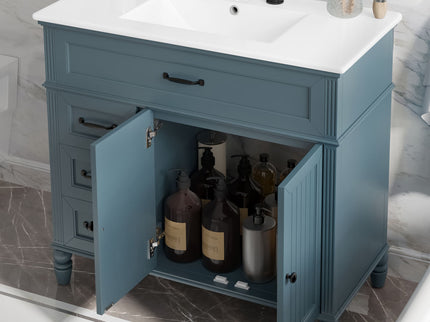 Bathroom Vanity With Sink, Freestanding Cabinet & Drawers