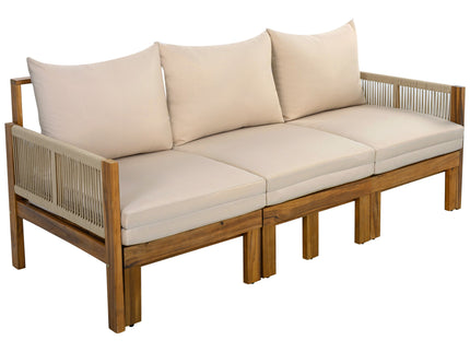 Outdoor 3 Seat Patio Sunbed