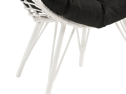 Galzed - Patio Lounge Chair - Black / White