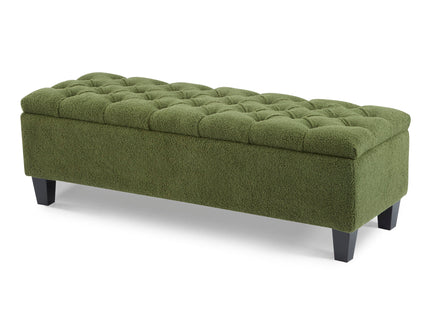 Ottoman Bench & Storage - Green
