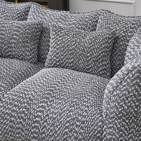 Comfortable Dual Beanbag Chair With High Resilience Foam Core For 2 People