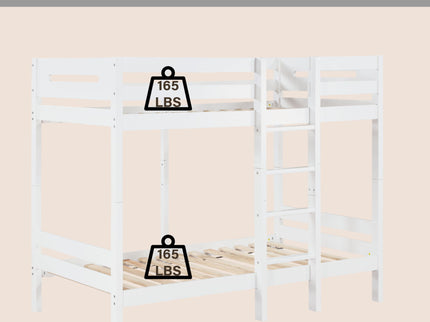 Esin - Twin Twin Bunk Bed - White