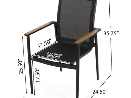 Barrister - Dining Chair (Set of 2) - Black / Natural