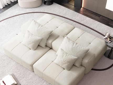 Modern Oversized Diy Combination Modular Sectional Sofa With Pillows