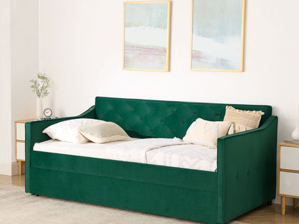 Daybed With Pop Up Trundle And USB Charging Armrest
