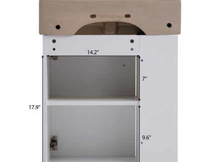 Modern Floating Bathroom Vanity With Ceramic Basin Perfect For Small Bathrooms