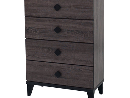 Bedroom Chest Of Drawers With 4 Drawer Storage - Gray / Gray