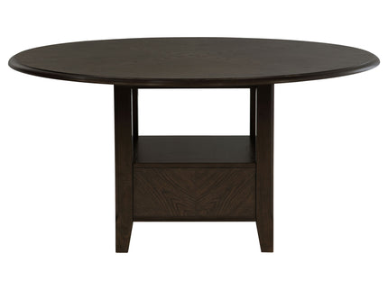 Fulton - 5 Piece Dining Table Set With Upholstered Chairs - Dark Brown