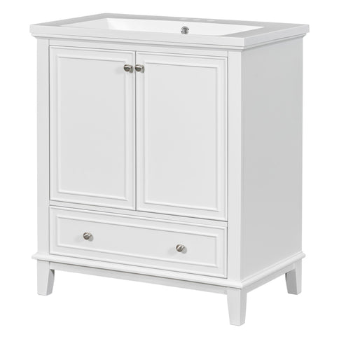 Modern Bathroom Vanity With Sink Combo, Multi Functional Cabinet With Doors And Drawer