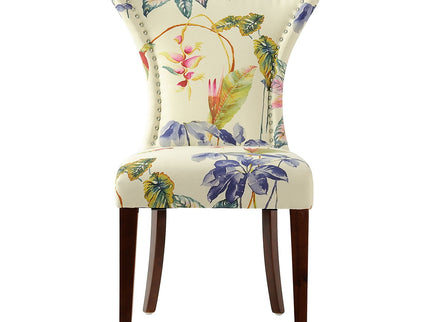 Paradise - Upholstered Accent Chair Printed On - Off-White Floral