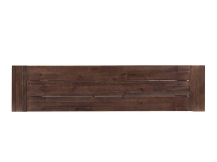 Tranquilizer - Outdoor Acacia Wood Bench With Slat Panel Design
