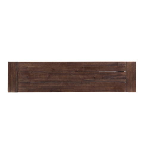 Tranquilizer - Outdoor Acacia Wood Bench With Slat Panel Design