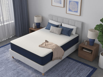 12" Medium Firm Euro Top Hybrid Cooling Gel Infused Pocket Spring And Memory Foam Mattress