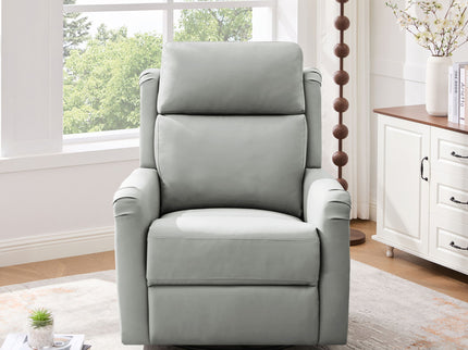 Manual Recliner Swivel Rocking Chair With 8 Point Massage And Heating
