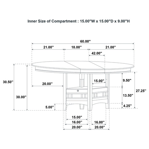 Davis - Extension Leaf Dining Table - Light Oak