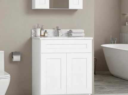 Shaker Base Cabinet With Soft-Close Drawer & Double Doors, Adjustable Shelf