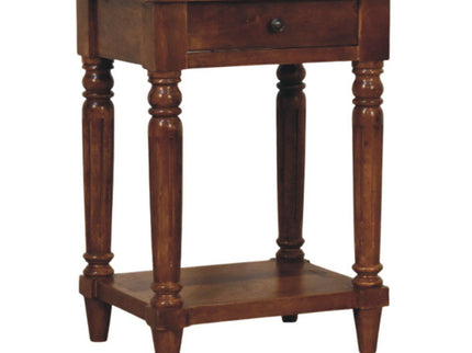 Turned Legs Drawer Table