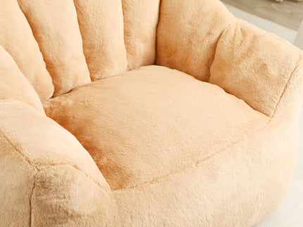Beanbag Chair, Beanbag Sofa Chair With Armrests Stuffed High Density Foam