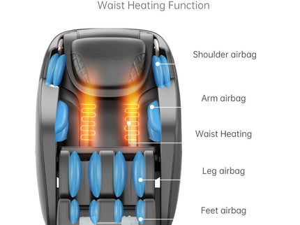 Massage Chair, Zero Gravity Shiatsu Massage Chairs Full Body And Recliner Sl-Track Massage Chair With Bluetooth Speaker, Anion, Thai Stretch, USB Charing, Heating And Foot Roller Massager - Black