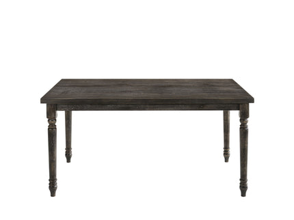 Claudia II - Weathered 7 Pieces Dining Room Set - Gray