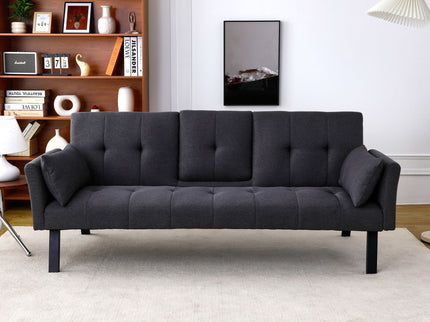 Sofa Bed With Foldable Design And Cup Holder
