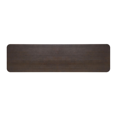 Console Table With Open Arch Cutouts For Living Room Hallway - Espresso