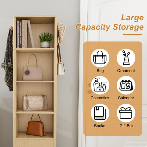 360° Rotating Makeup Cabinet With Full Length Mirror
