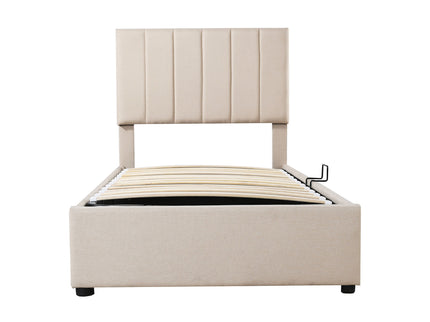 Upholstered Platform Bed With A Hydraulic Storage System