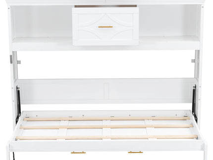 Murphy Bed With Charging Station And Drawer