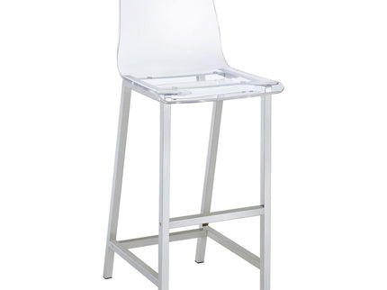 Garbo - 5 Piece Bar Set With Stools - Chrome