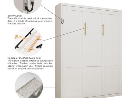 Folding Vertical Murphy Wall Bed