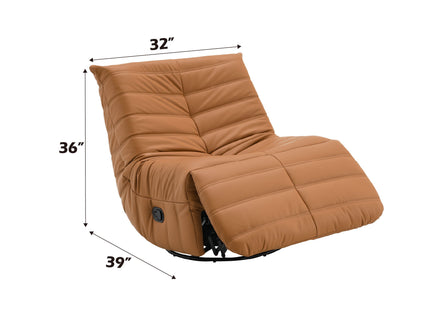 Glider Recliner With Swivel - Orange